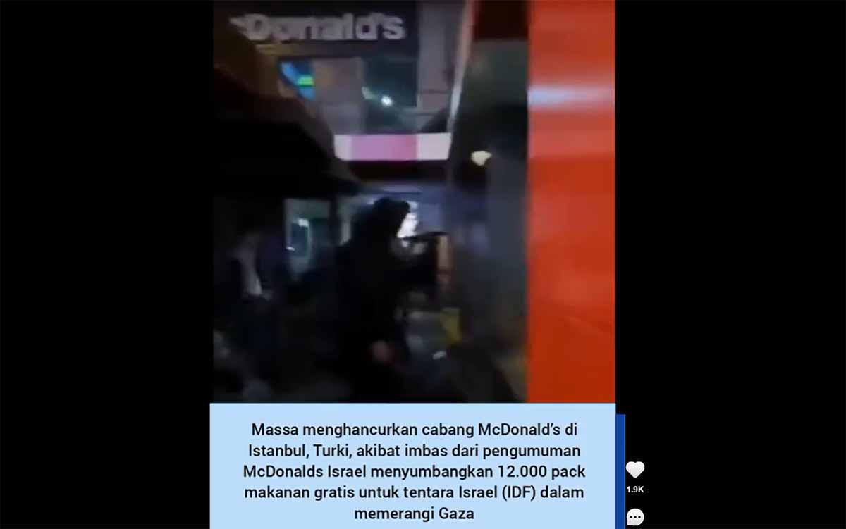 McDonald's Dihancurkan, Israel Cemaskan Turki, Siapkan Pesawat Evakuasi Warganya