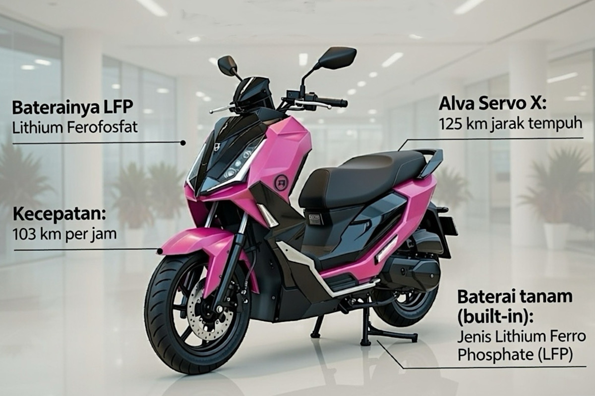 Alva Cervo X Sudah Baterai Tanam Fast Charging, Ngacir 125 Km Jarak Tempuh, Kecepatan Mentok 103 Km Per Jam