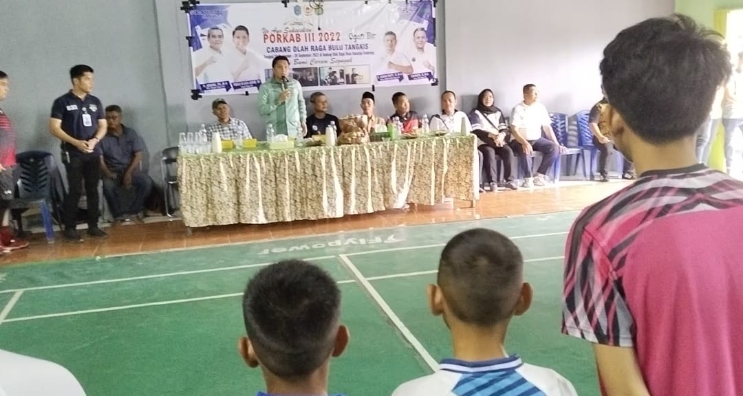 Monitoring Venue Porkab III, Bupati Panca Sebut Animo Masyarakat Tinggi Saksikan Pertandingan