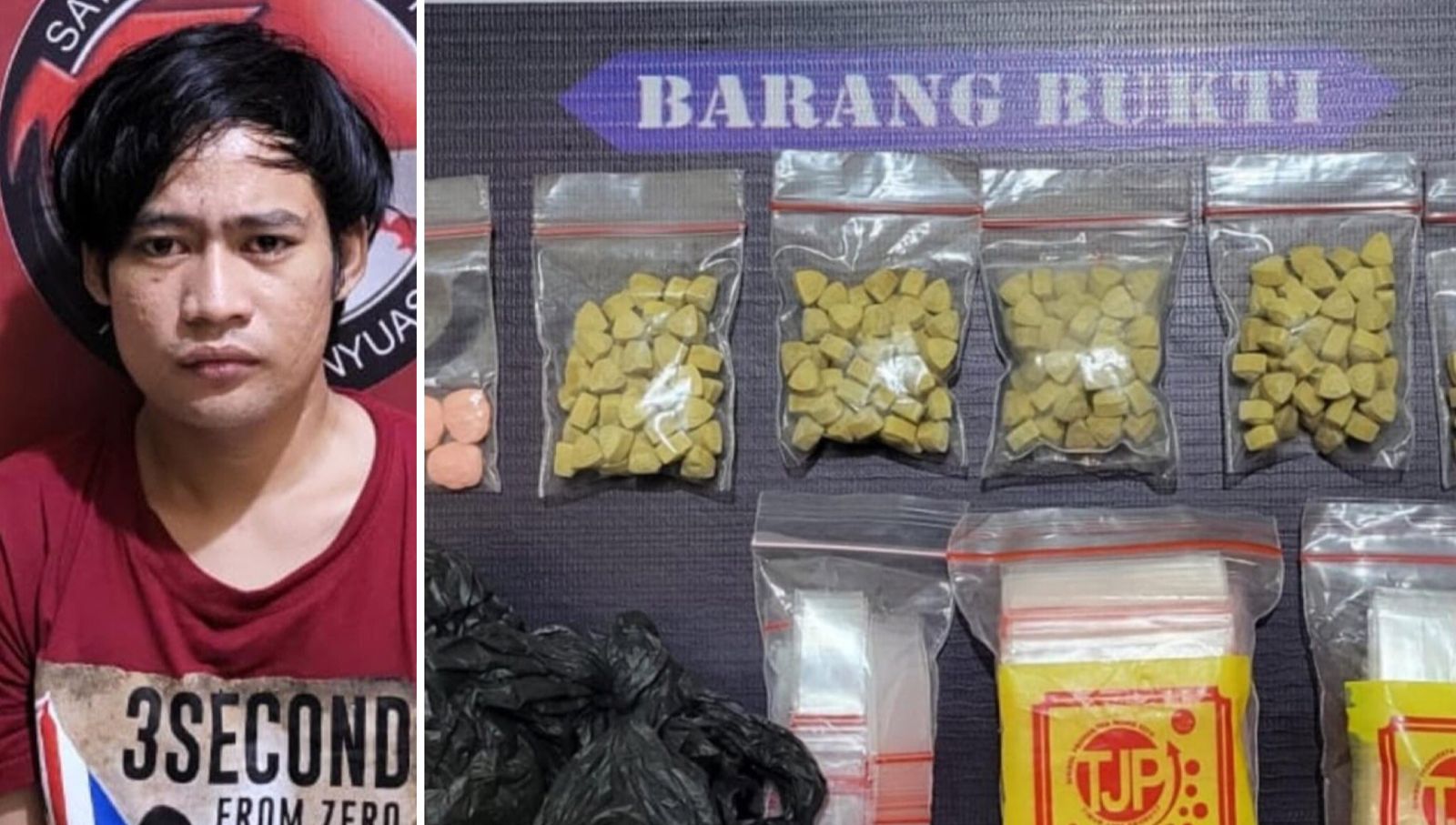 Cuma Diupah Bandar Rp50 Ribu, Fitra Nekat Jadi Kurir Pil Ekstasi di Betung Banyuasin