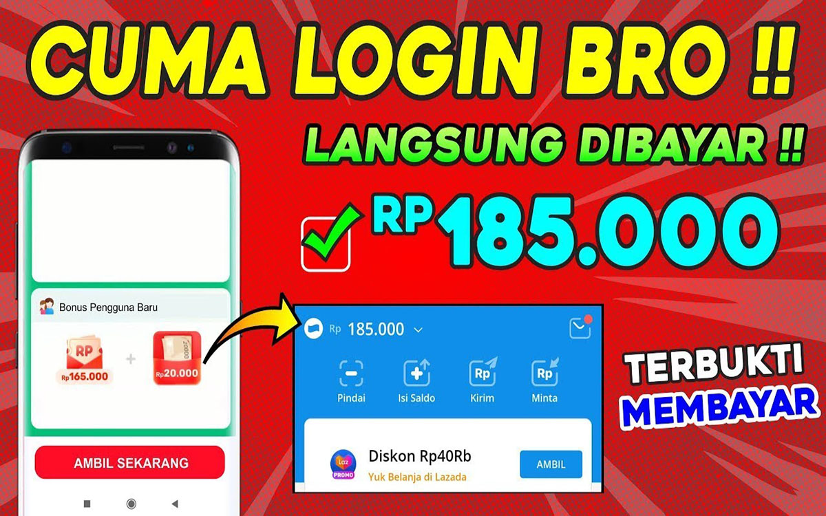 Tanpa Ribet dan Main Game Cuma 3 Menit, Aplikasi Terlegit Ini Langsung Berikan Saldo DANA Rp185.000, Gratis! 