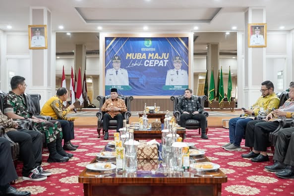 Bupati Muba H M Sambut Kunker Anggota DPR RI Yudha Novanza Utama ke Muba