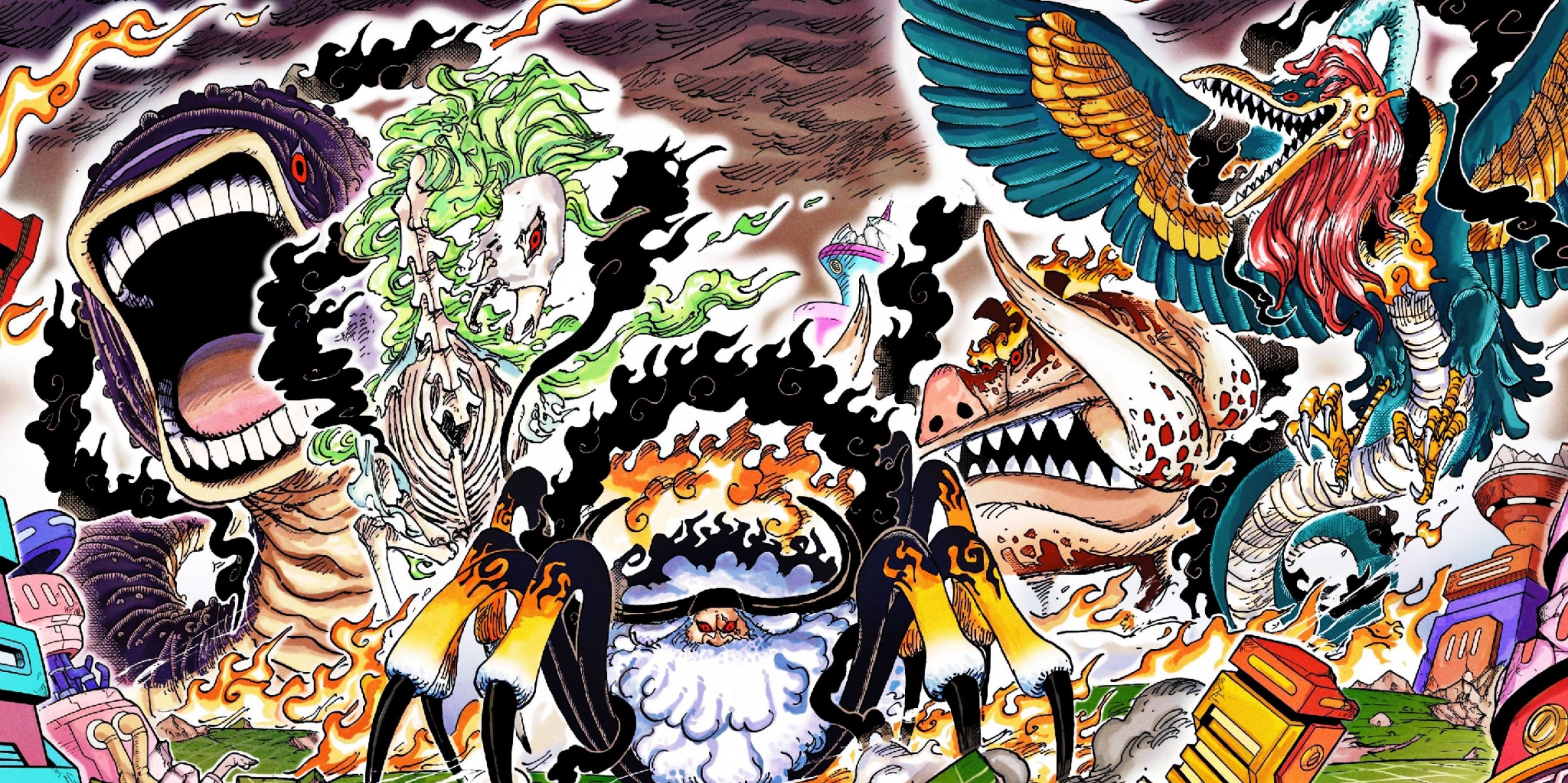 One Piece: Perang antara Luffy dengan lima Gorosei di Pulau Egghead 