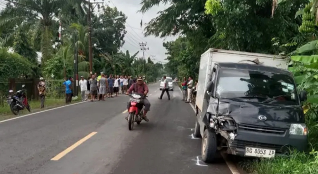Tabrakan dengan Pick Up, Warga Desa Buluh Cawang Kayuagung Meninggal Dunia di Jalintim 