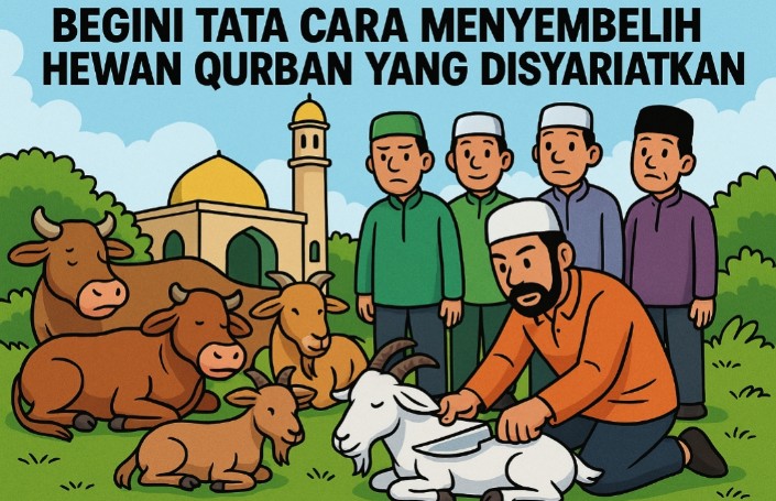 Idul Adha Kian Dekat, Inilah Tata Cara Menyembelih Hewan Qurban Sesuai Syariat Islam
