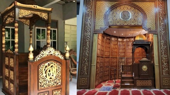 7 Pilihan Mimbar Masjid Minimalis, Kental Nilai-nilai Islam, Ada yang Dilengkapi Kubah