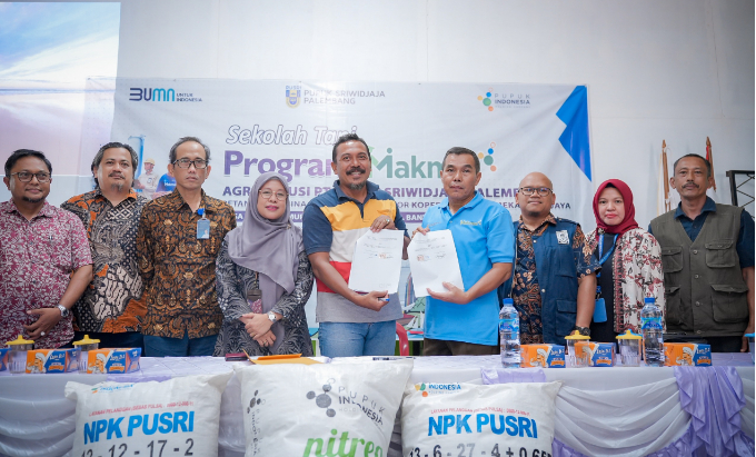 PT Pusri Launching Program Return and Cashback, Berikan Edukasi untuk Petani Lewat Sekolah Tani