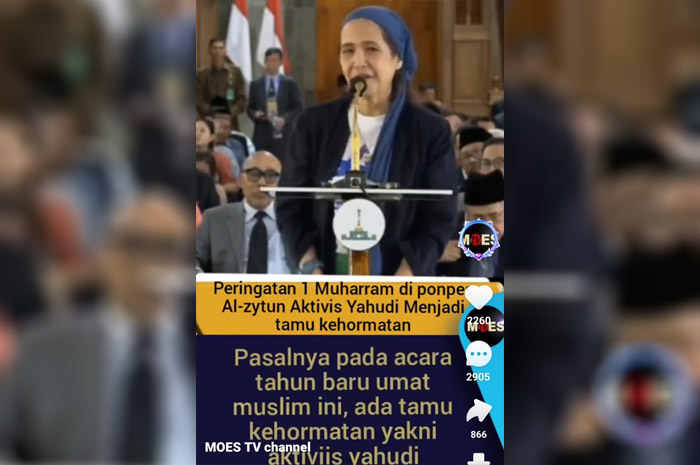 Astaghfirullah! Aktivis Yahudi Jadi Tamu Kehormatan Perayaan 1 Muharram di Al Zaytun, Bajunya Bikin Salfok