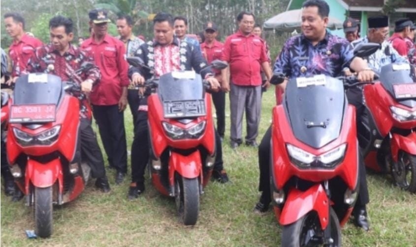 Wow Bisa GERCEP Urusin Warga, 288 Kades Di Banyuasin Dapat Sepeda Motor Dinas Baru