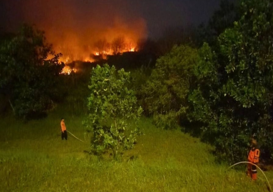 1 Hektare Lahan di Samping Tol Palindra Terbakar, Pemkab Ogan Ilir Belum Tetapkan Status Siaga Darurat