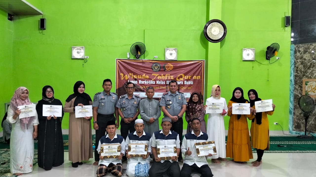 Suasana Haru Warnai Wisuda Santri Tahfiz Al-Quran di Lapas Narkotika Kelas IIA Muara Beliti