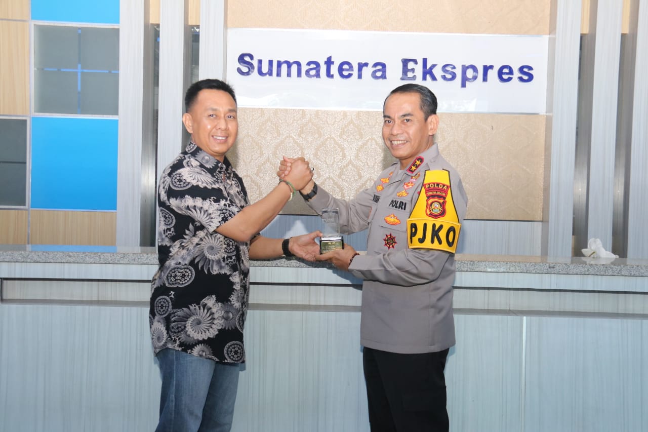 Silaturahmi ke Sumatera Ekspres Grup, Kapolda Sumsel Ajak Pelihara Kamtibmas