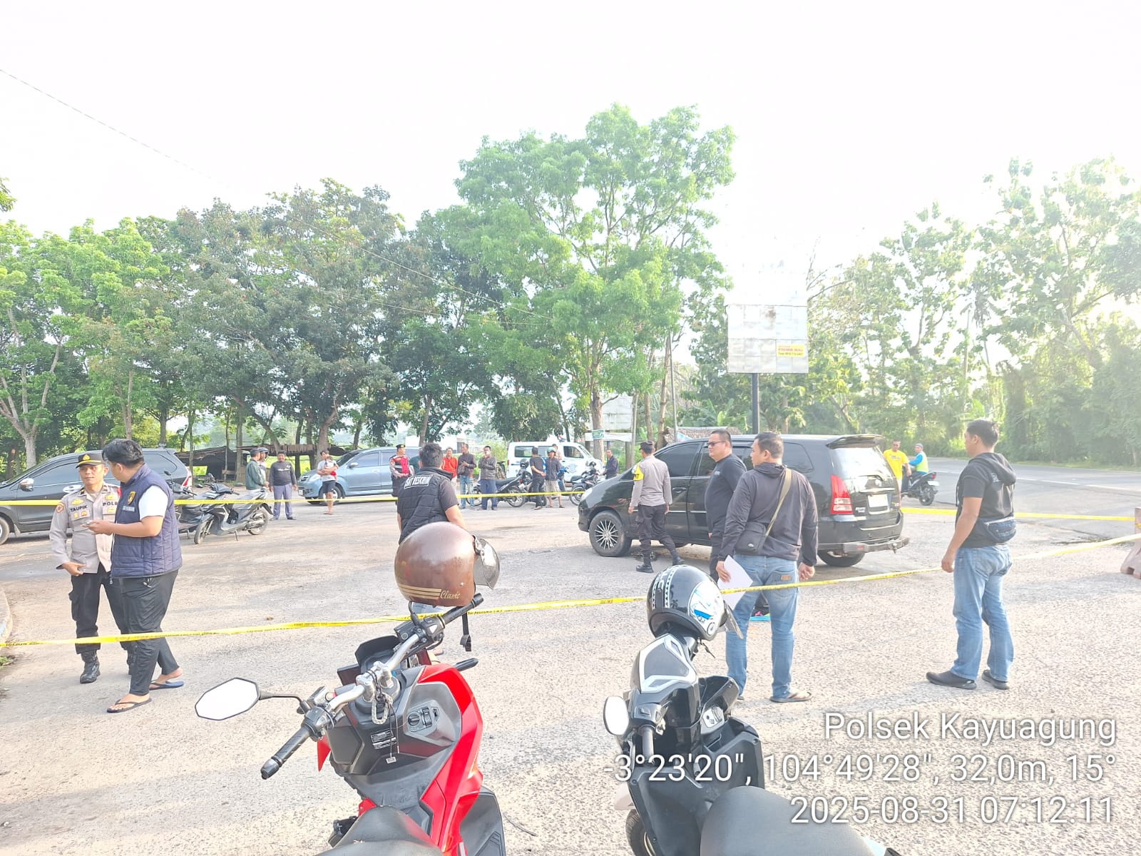 Warga Kayuagung OKI Geger, Pria Ditemukan Tak Bernyawa dalam Mobil di Terminal Bersama Bidan PT Tania Selatan