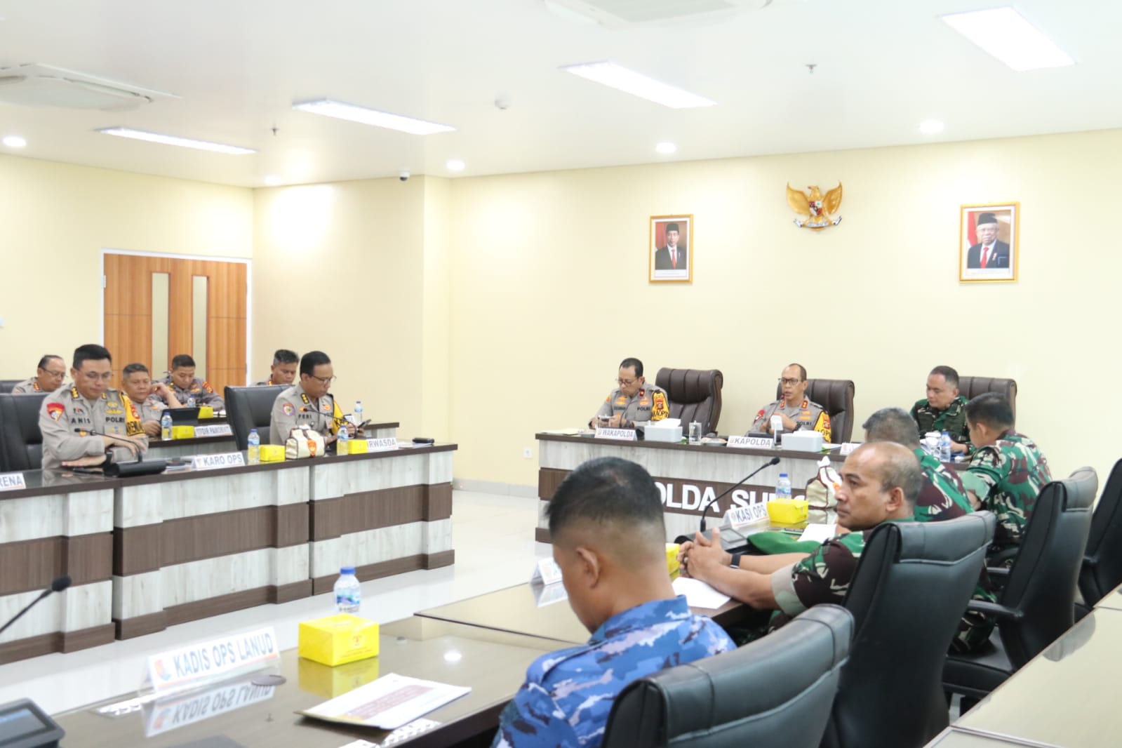 Pastikan Kelancaran, Polda Sumsel Samakan Misi Pengamanan TPS Pemilu 2024 dan Sispamkota TNI-Polri