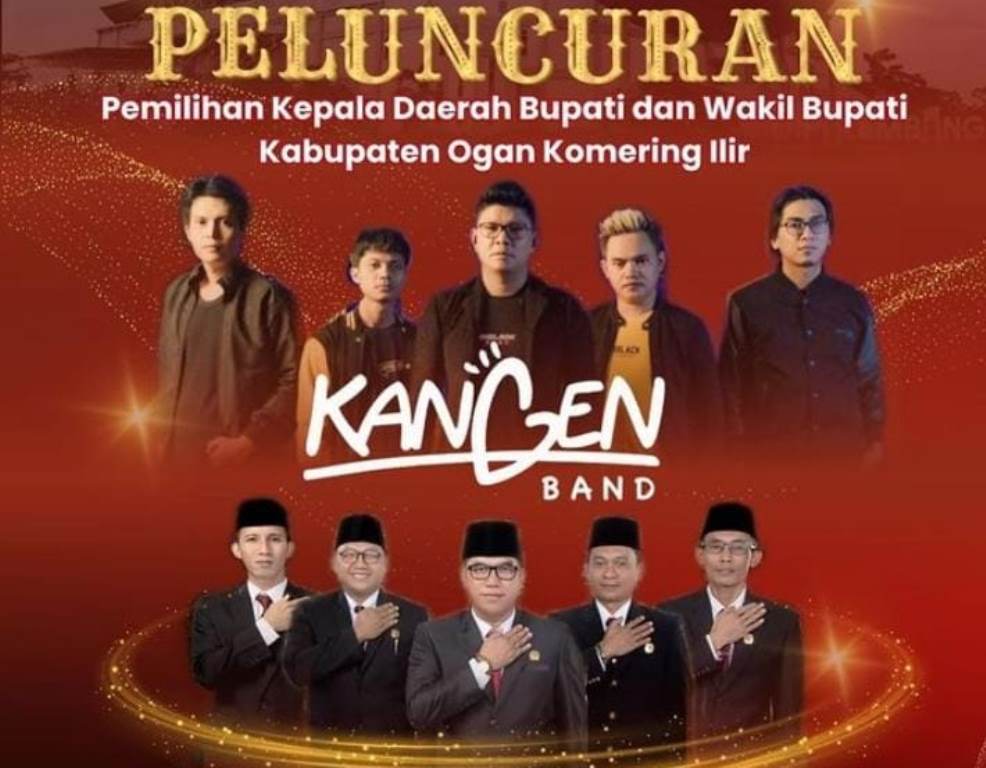 Kangen Band Semarakkan Launching Pilkada OKI 2024, Ajak Masyarakat Gunakan Hak Pilih