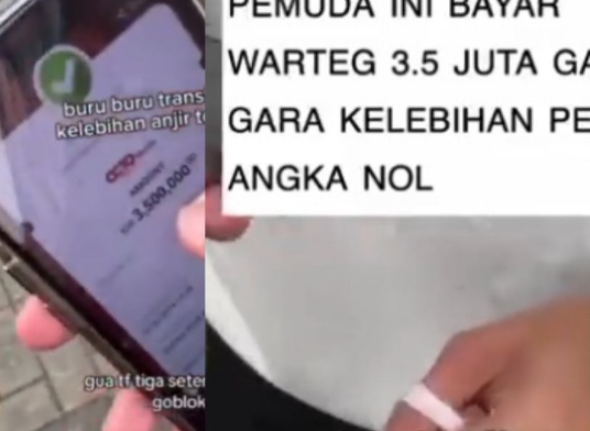 Pengen VIRAL! Seorang Konten Kreator Tiktok Nekad Ngaku Bayar Lebih Rp3,5Jutaan, Begini Jawaban Pemilik Warteg