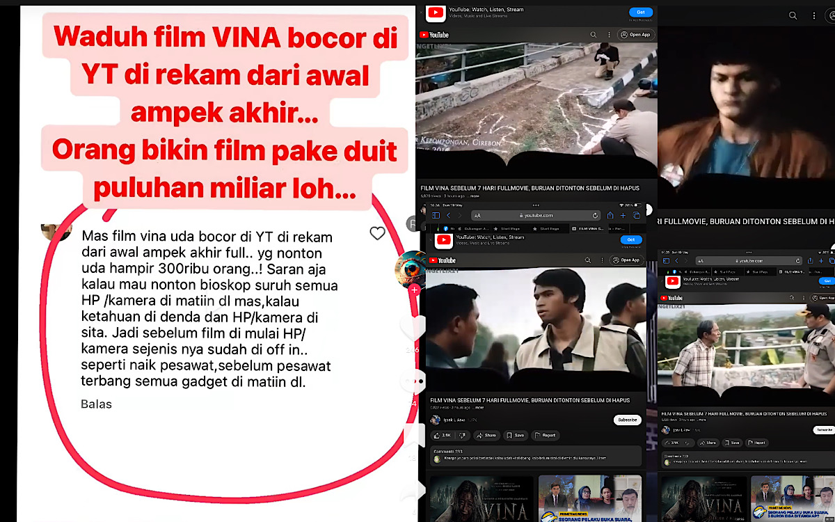 Film Vina Sebelum 7 Hari Bocor Diunggah di YouTube Sudah Ditonton 300 Ribu Kali, Netizen Marah Besar! 