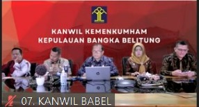 Jelang Idul Fitri, Kanwil Kemenkumham Babel Ikuti Arahan Sekjen