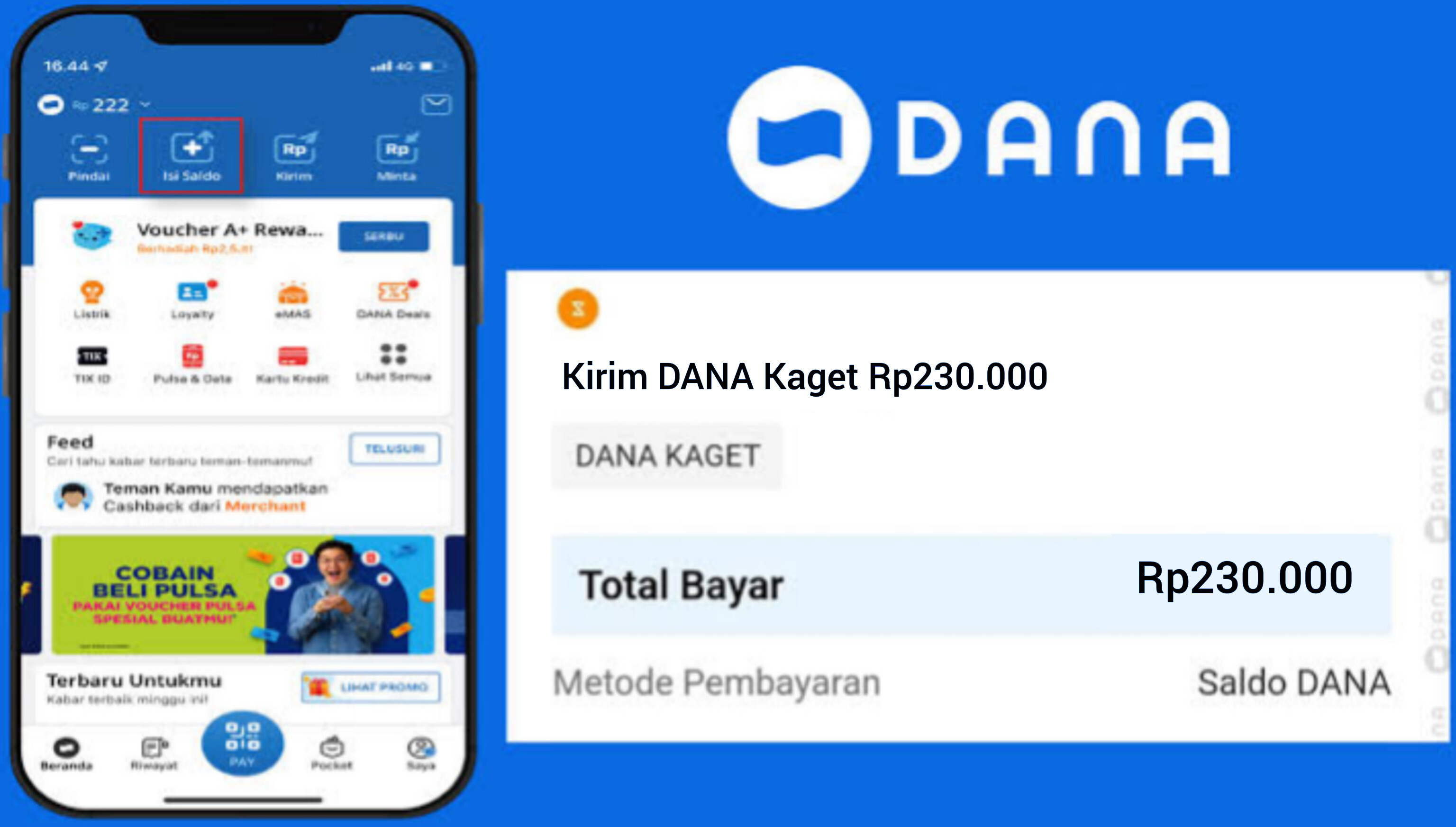 Kesempatan Terbatas! Ada Saldo Gratis Senilai Rp230.000 dari Fitur DANA Kaget, Klaim Sekarang Juga