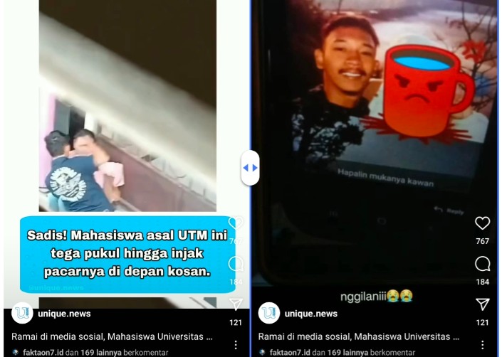 Aniaya Pacar, Aksi Oknum Mahasiswa Direkam Tetangga hingga Viral, Ini Identitasnya