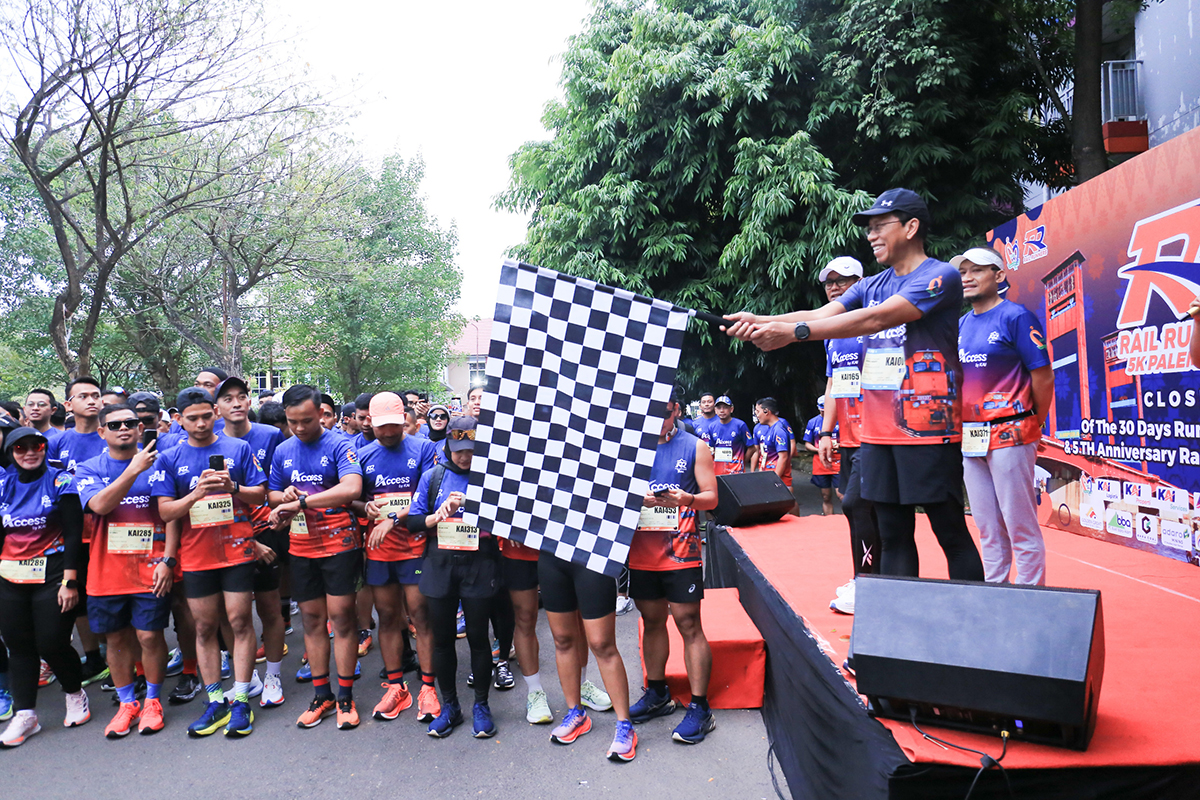 Promosikan Wisata Sehat, KAI Gelar Fun Run 5K di Palembang Bersama Rail Runners dan Stakeholder