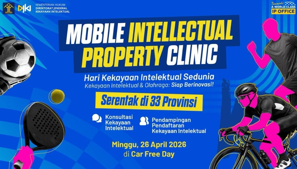 SIAP-SIAP, Peringati Hari KI Sedunia, DJKI Hadir di Car Free Day 33 Provinsi