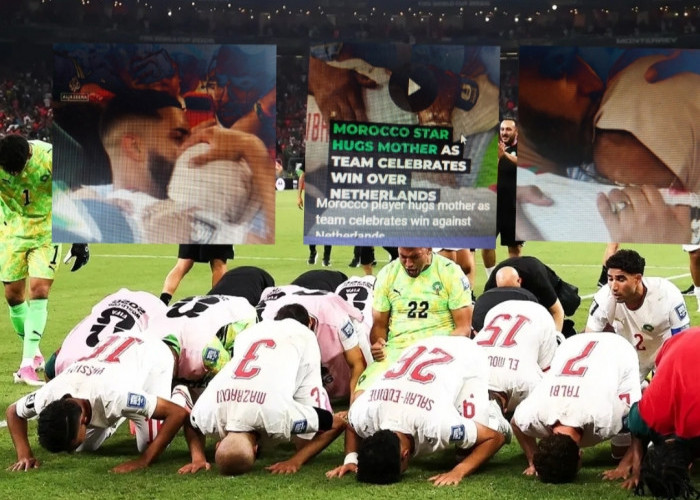 Bukan Sekadar Lolos ke 16 Besar, Momen Pemain Maroko Memeluk Ibu Usai Singkirkan Belanda Bikin Dunia Terharu