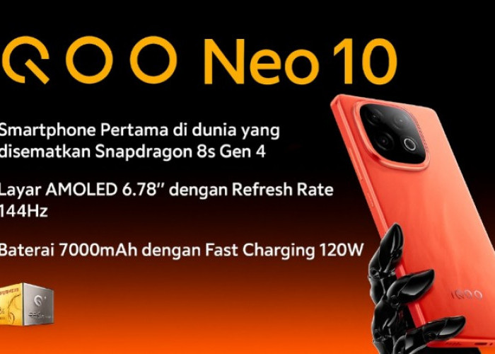iQOO Neo 10 Hadir dengan Snapdragon 8s Gen 4, Tawarkan Performa Flagship Monster Charging Kelas Premium