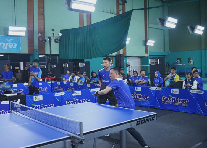 Tim Pusri A Tantang PKT A di Final Turnamen Tenis Meja Pupuk Indonesia Cup 2026