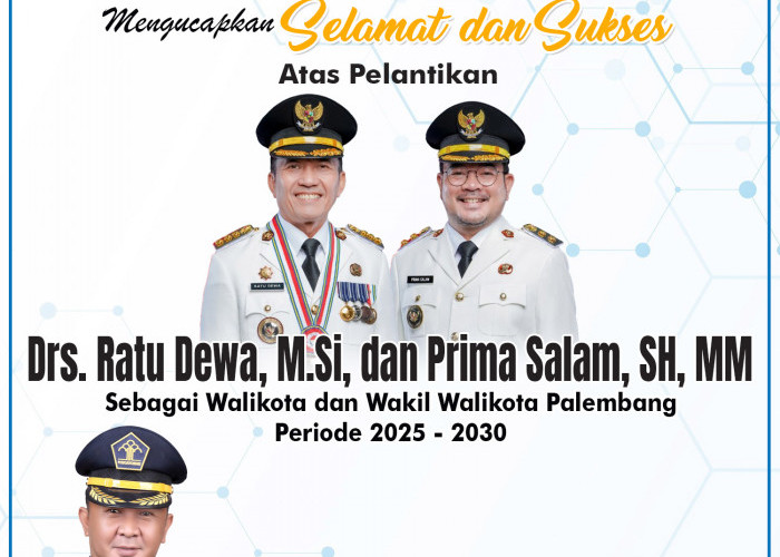 Rutan Kelas I Palembang Mengucapkan Selamat atas Pelantikan Ratu Dewa dan Prima Salam