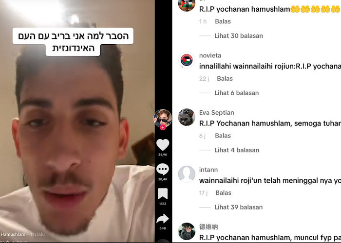 Tentara Israel Hapus Video Netizen Plus 62 Butuh Operasi Hidung, Kali Ini Diserbu Komentar Telah Meninggal