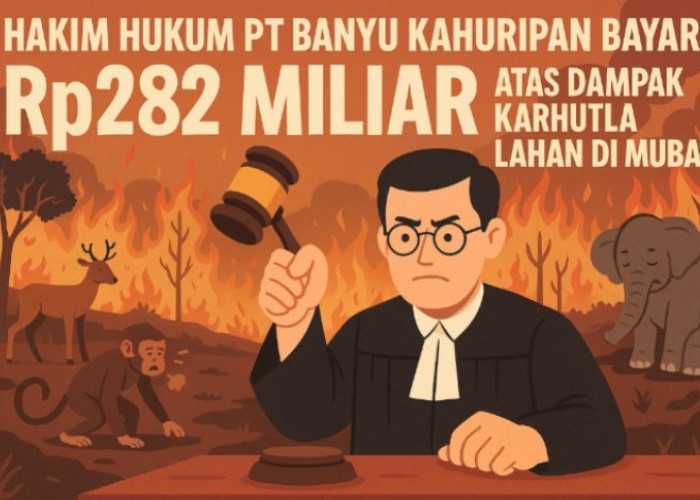 Gugatan KLH Dikabulkan, PT Banyu Kahuripan Dihukum Bayar Ganti Rugi Dampak Karhutla di Muba Rp282 Miliar