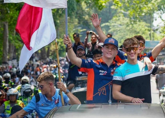 Parade MotoGP Meriah di Mataram, Sayang Marquez dan Quartararo Absen Arak-arakan