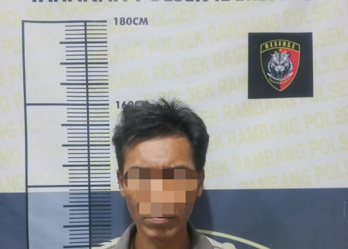 Bobol Rumah Petani dan Bawa Kabur TV LED, Sang Pelaku Berhasil Diringkus Unit Reskrim Polsek Rambang