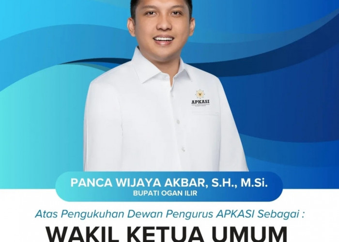 Panca Wijaya Akbar, Bupati Ogan Ilir, Dikukuhkan Mendagri RI Sebagai Waketum APKASI 2025-2030