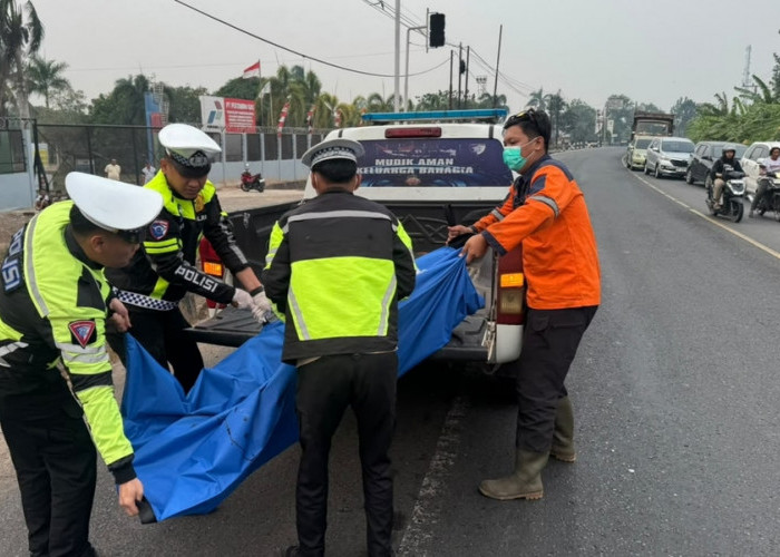 Satlantas Polres Ogan Ilir Identifikasi Kendaraan yang Tabrak Lari Kakek dan Cucu di Simpang Obor