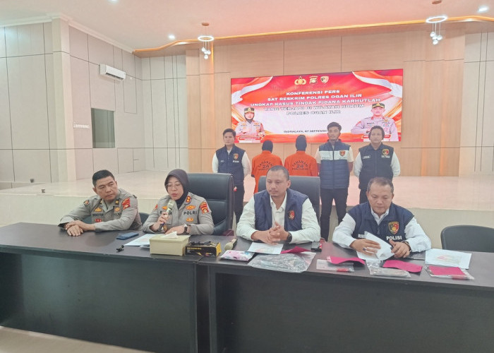 2 Tersangka Pembakaran Lahan di Ogan Ilir Terancam Penjara 9 Tahun, 4 Perkara Karhutla Masih Diselidiki