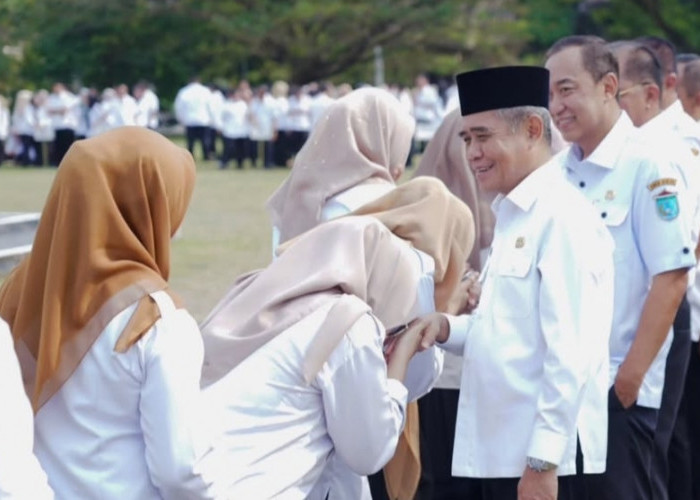 Wabup Ogan Ilir Pimpin Apel Gabungan dan Halal Bihalal Idul Fitri 1447 Hijriah