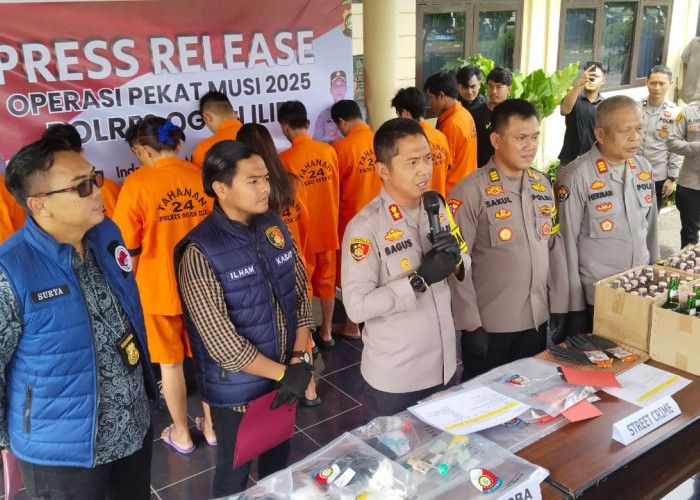 42 Kasus Berhasil Diungkap Polres Ogan Ilir dalam Operasi Pekat Musi 2025 yang Digelar Selama 2 Pekan