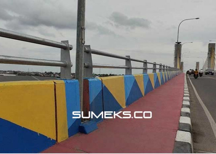 Tampilan Baru Jembatan Musi IV Palembang, Warna Lebih Fresh 