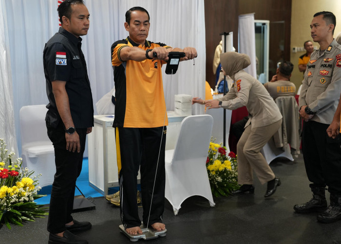  Kapolda Sumsel Ikuti Pemeriksaan Kesehatan Berkala Bersama Pejabat Utama
