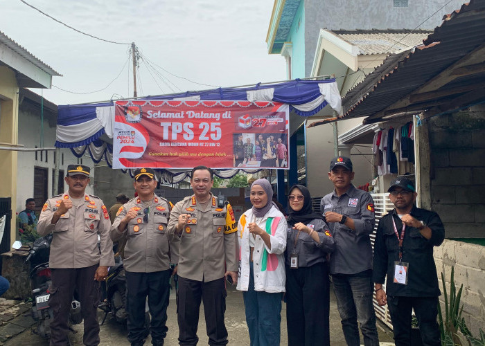 Kapolrestabes Palembang Pantau Langsung TPS yang Gelar Pemungutan Suara Ulang, Berikan Harapan Ini untuk KPU 