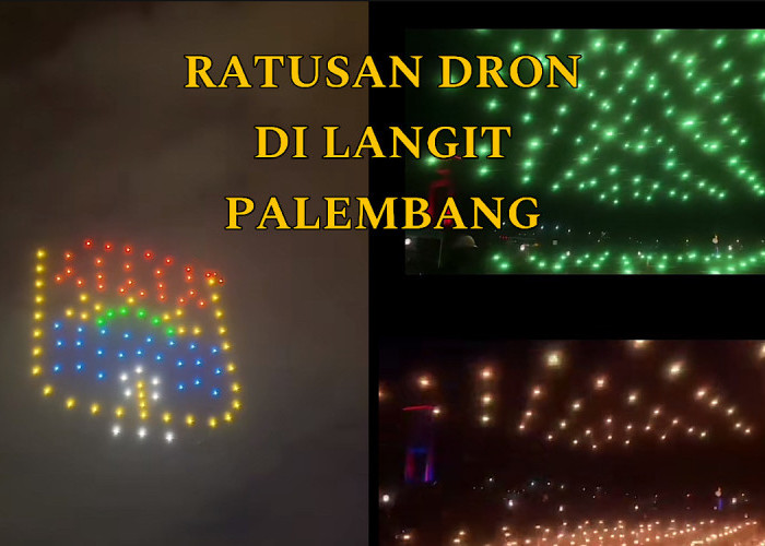 Ini Rekomendasi Spot Terbaik Saksikan 150 Drone di Langit Palembang Saat Menyambut Malam Tahun Baru 2025  