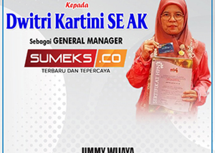 Sales Area Manager Retail Sumsel PT Pertamina Patra Niaga Mengucapkan Selamat dan Sukses Kepada Dwitri Kartini