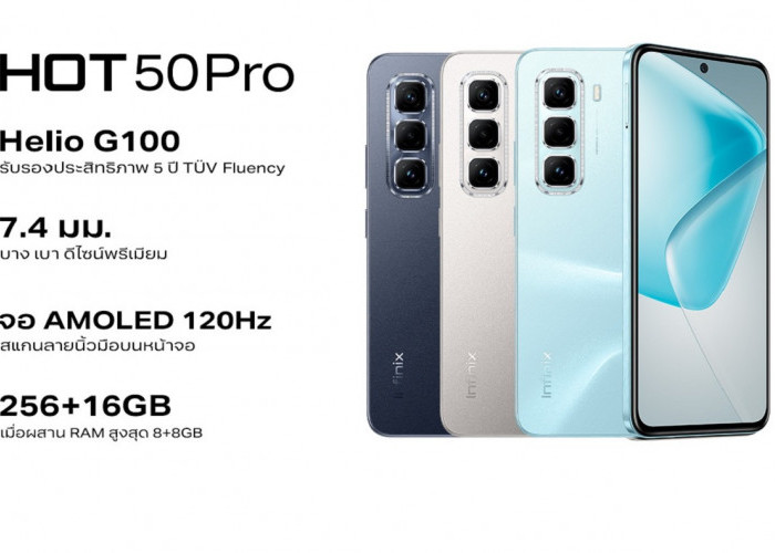 Spesifikasi Infinix Hot 50 Pro, HP Layar AMOLED dengan Tingkat Kecerahan 1800 Nits