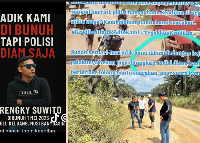 Viral Tuntutan Pembunuh Frengky Suwito di Jalan PT Hindoli Keluang Muba Segera Ditangkap