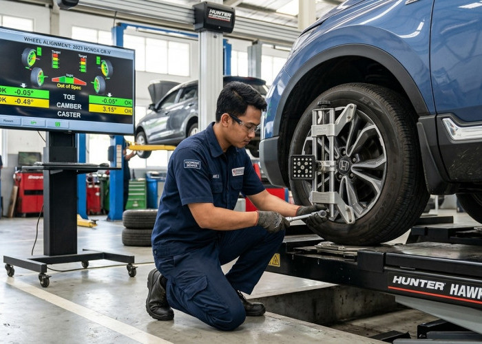 Setir Mobil Tiba-Tiba Lari ke Kiri Setelah Mudik? Manfaatkan Promo Spooring Balans + Isi Nitrogen Gratis Ini