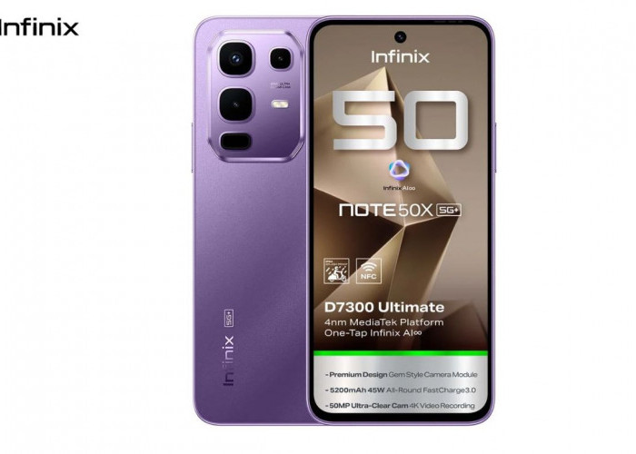 Infinix Note 50X 5G+: HP NFC dengan Performa Multitasking! Ini Spesifikasinya