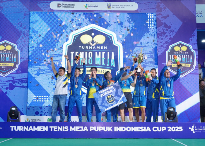 Pusri Jadi Jawara Tenis Meja Pupuk Indonesia CUP 2025, Ini Daftar Juara
