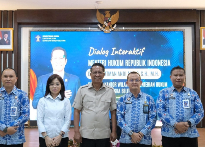 Menteri Supratman Andi Agtas Dialog Interaktif di Kanwil Kemenkum Babel, Bahas Posbankum hingga Produk IG